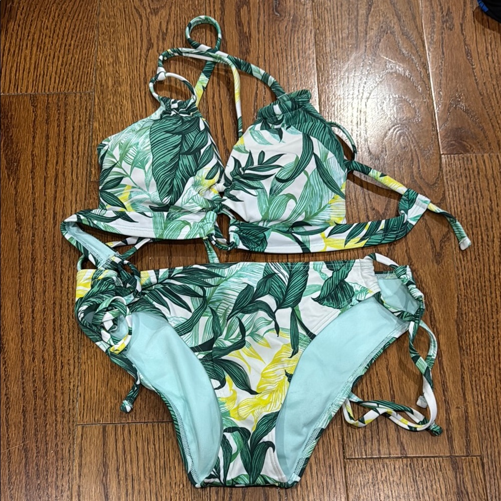 Adore Me Tropical Print Bikini Set